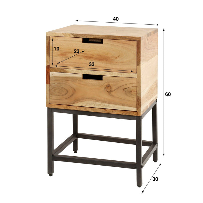 Nachtkastje Flat | 40cm