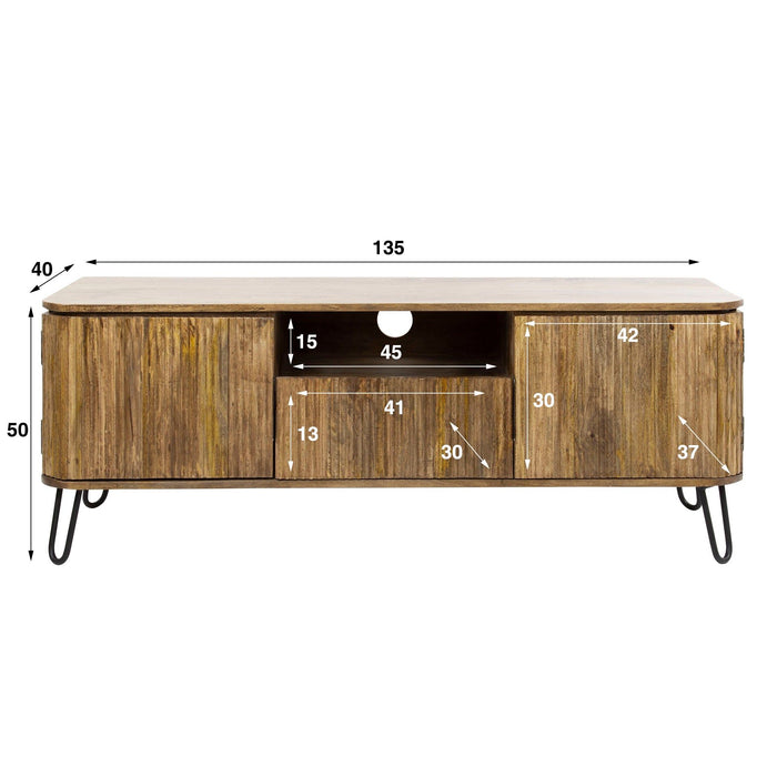 TV-Meubel Wave | Bruin 135cm