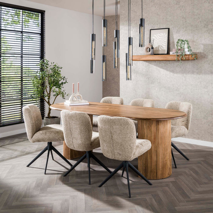 Eettafel Wave Arch - 215cm | Ovaal