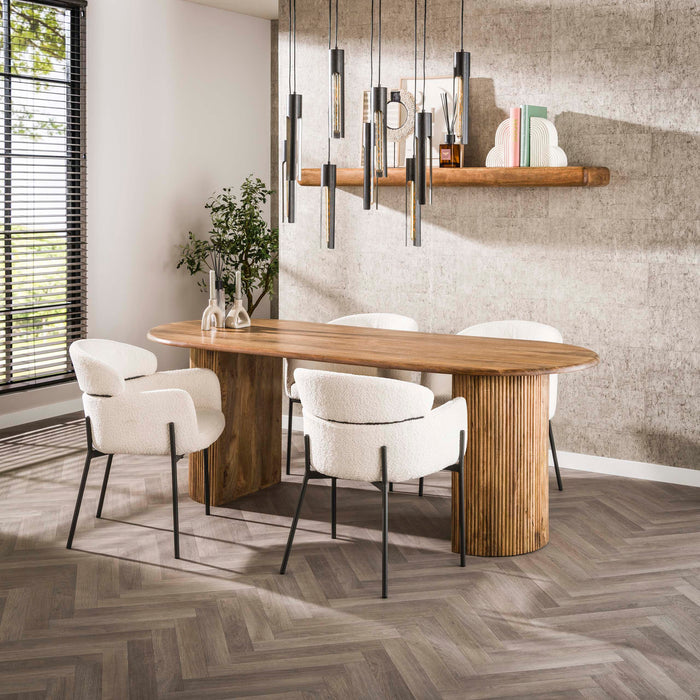 Eettafel Wave Arch - 215cm | Ovaal