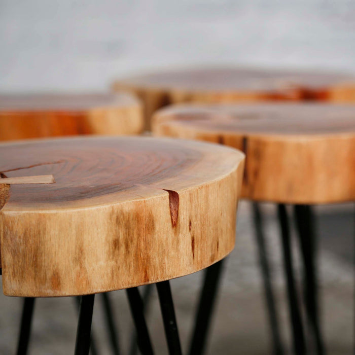 Bijzettafelset Trunk | Naturel Ø32cm