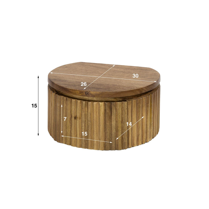 Nachtkastje Wave XS rond zwevend | 30cm