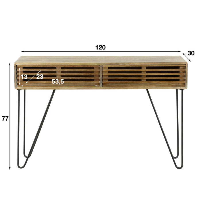 Hal-/kaptafel Tweak | Lichtbruin 120cm