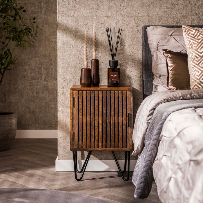 Nachtkastje Tweak set/2 | Bruin 40cm