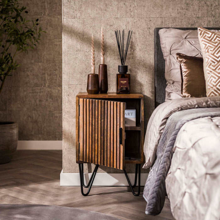 Nachtkastje Tweak set/2 | Bruin 40cm