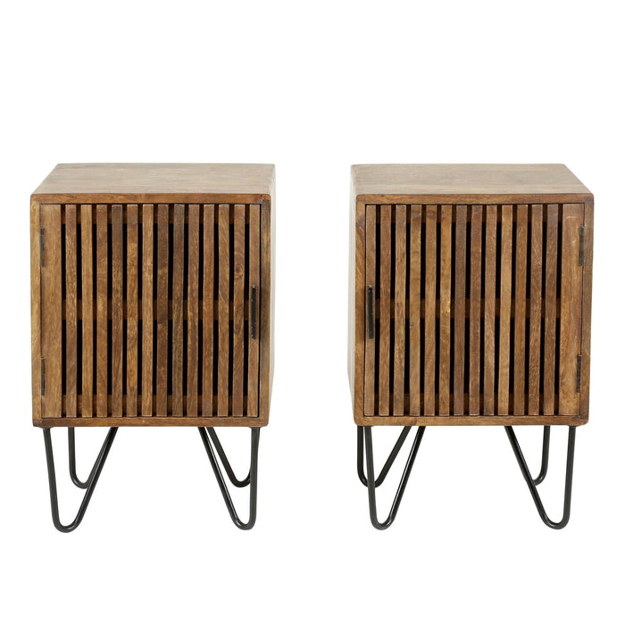 Nachtkastje Tweak set/2 | Bruin 40cm