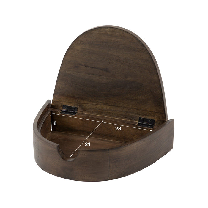 Nachtkastje Cove | Donkerbruin 34cm