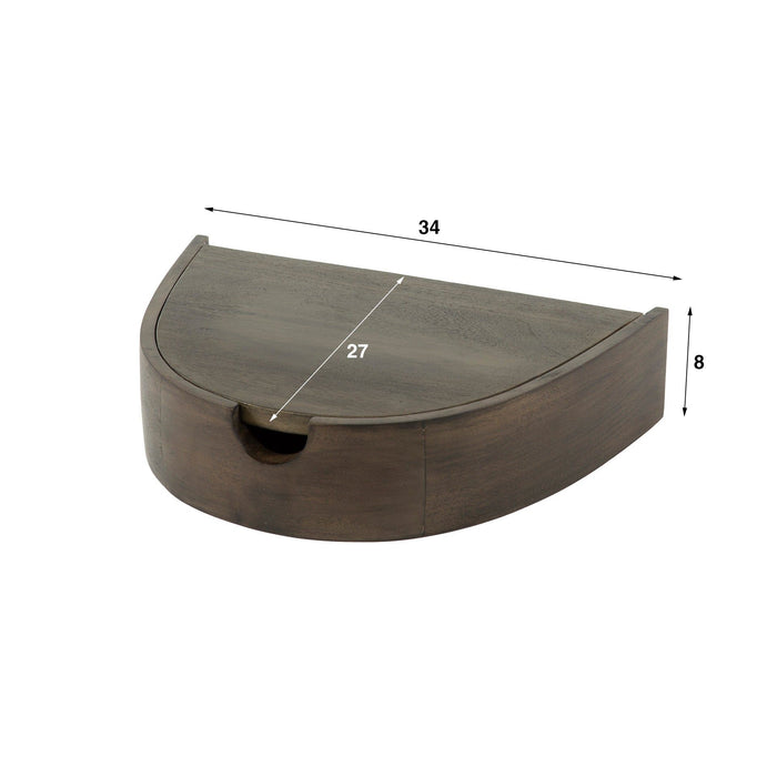 Nachtkastje Cove | Donkerbruin 34cm