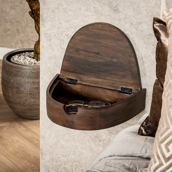 Nachtkastje Cove | Donkerbruin 34cm