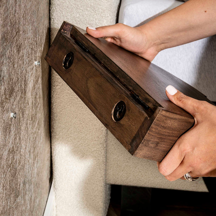 Nachtkastje Cove | Donkerbruin 34cm