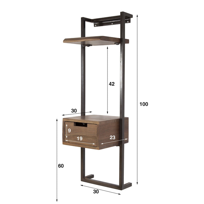 Nachtkastje Air Solid XS | Brown 30cm