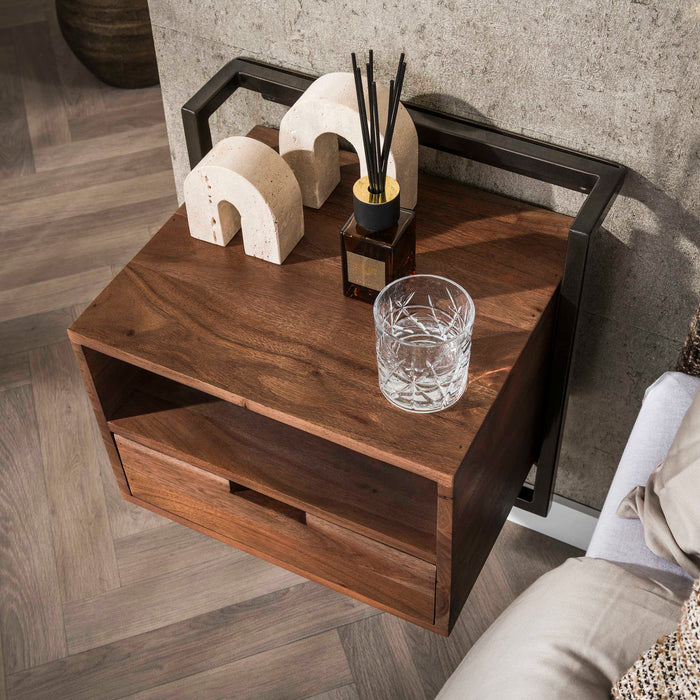 Nachtkastje Air Solid open vak | Brown 44cm