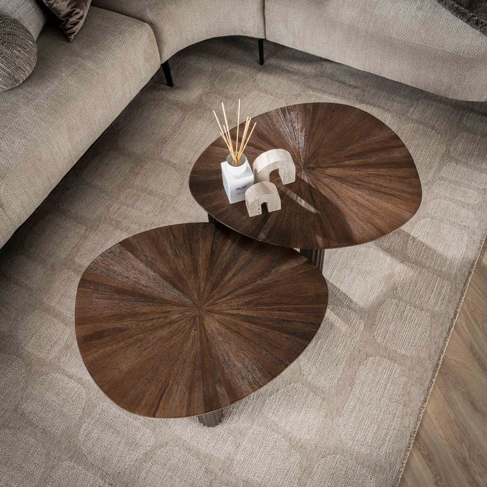 Salontafelset Maya driehoekig | espresso 75/61cm