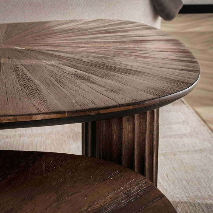 Salontafelset Maya Teak vierhoekig | espresso 62/54cm