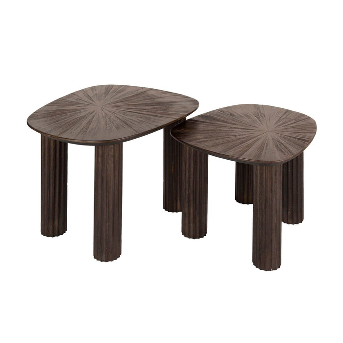 Salontafelset Maya Teak vierhoekig | espresso 62/54cm