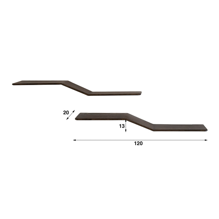 Wandplank Maya | Espresso