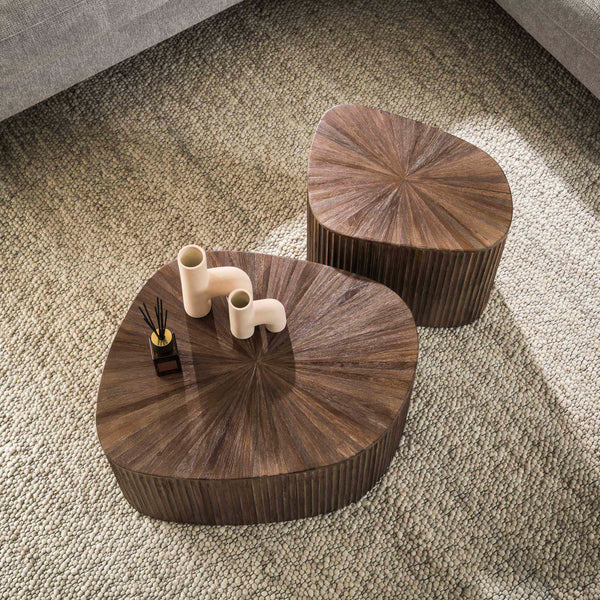 Salontafelset Maya Teak vierhoekig | espresso 73/53cm