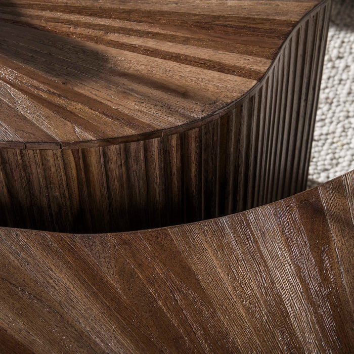 Salontafelset Maya Teak XL | Espresso 105/140cm