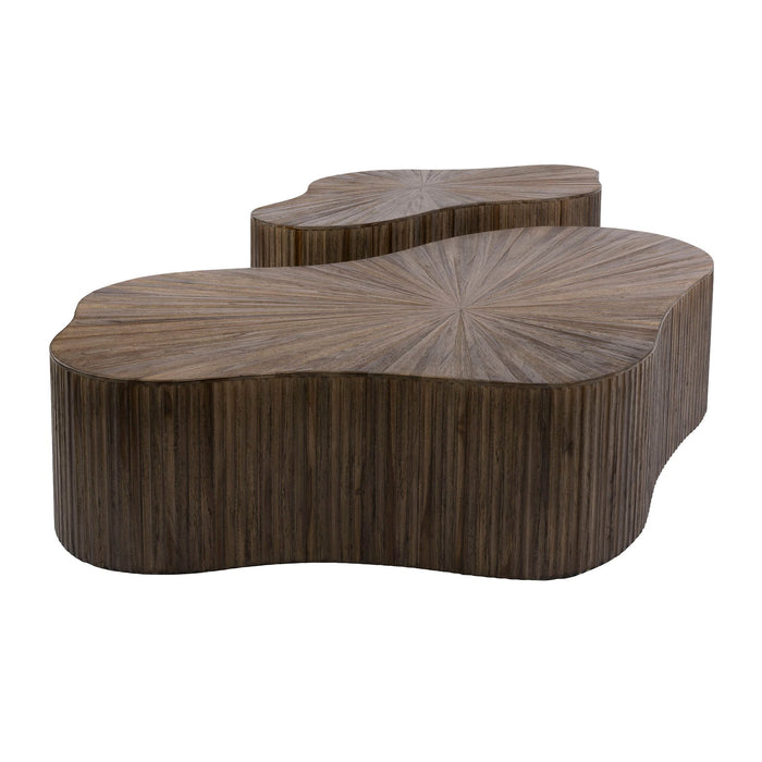 Salontafelset Maya Teak XL | Espresso 105/140cm