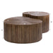 Salontafelset Maya Teak Niervormig Set van 2 | Espresso