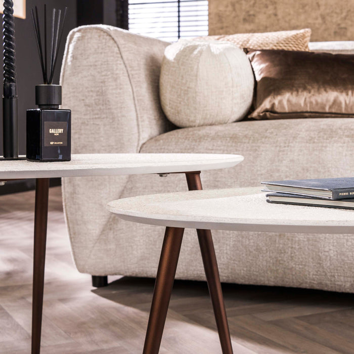 Salontafelset Stone driehoekig | composiet