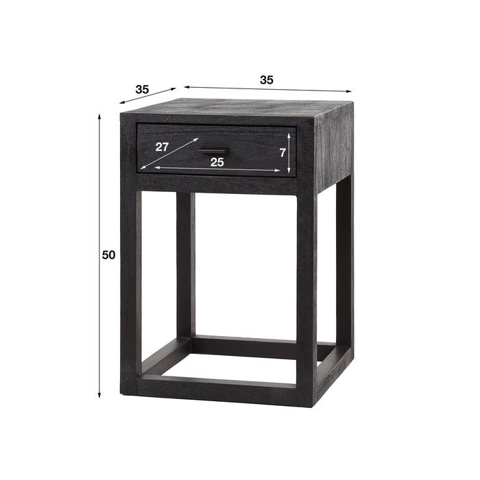 Nachtkastje Black Square | 35cm