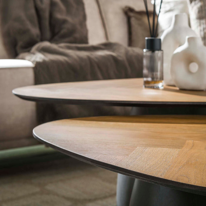 Salontafelset Infinite | Teak 90/75cm