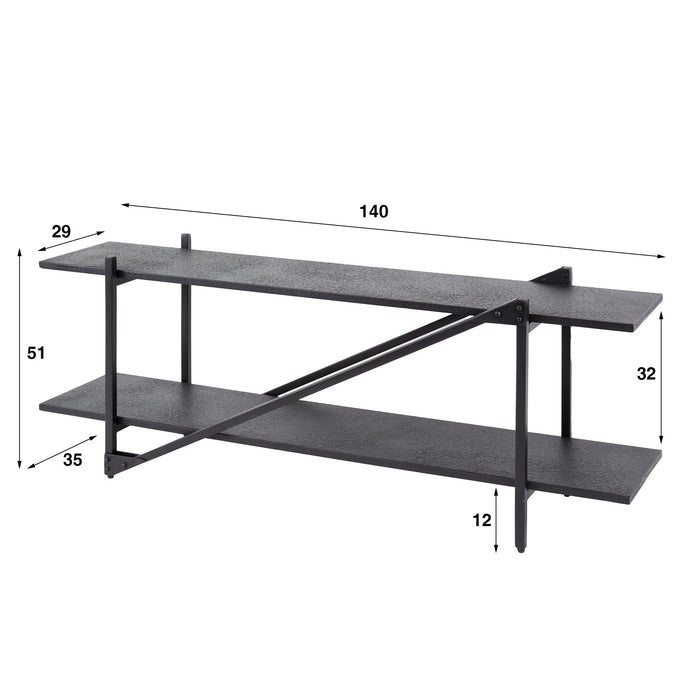 TV-Meubel Piega | Black 140cm