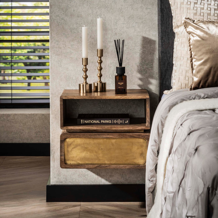 Nachtkastje Brass | 40cm