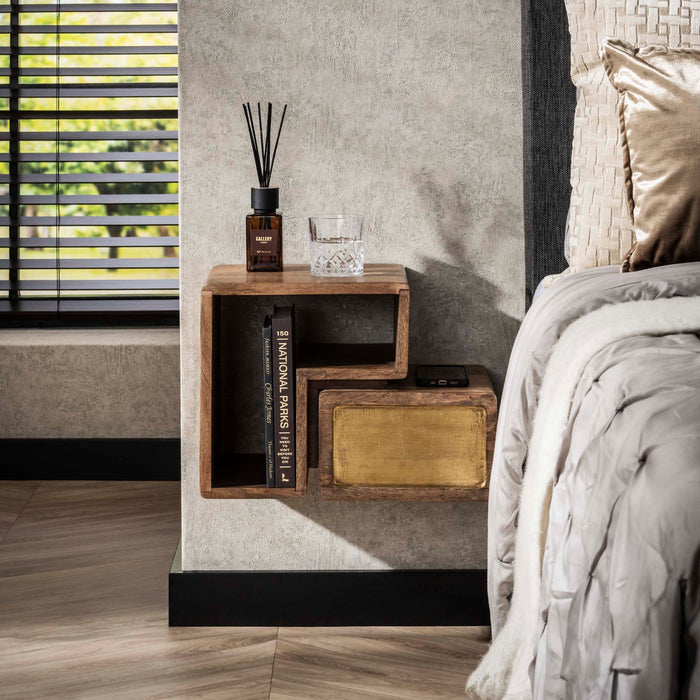 Nachtkastje Brass set/2 | 41cm