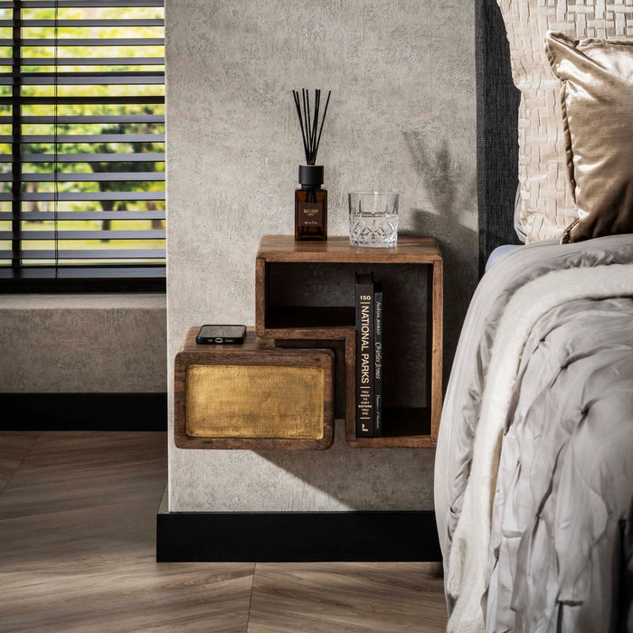 Nachtkastje Brass set/2 | 41cm