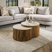 Salontafelset Nuovo half rond | Zand 60cm