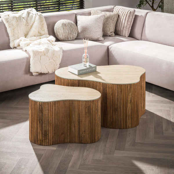 Salontafelset Nuovo Organic | Sand 90/61cm