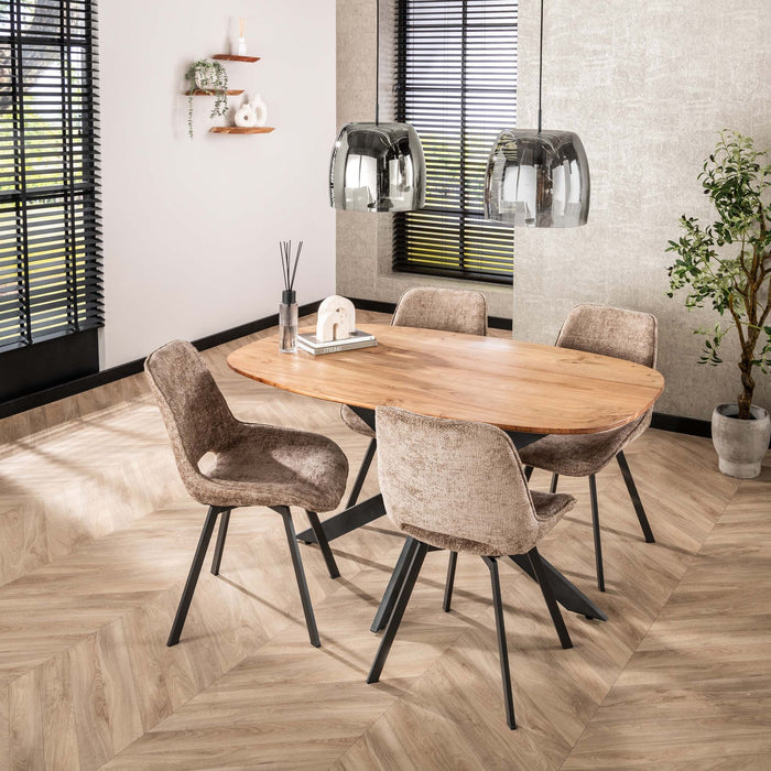 Eettafel Arhus naturel - 150cm | Deens Ovaal