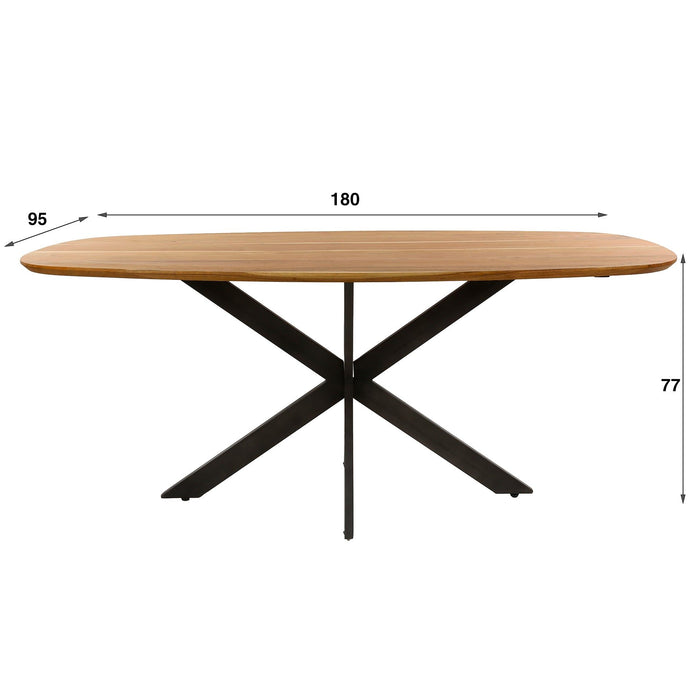 Eettafel Arhus Naturel - 180cm | Deens Ovaal