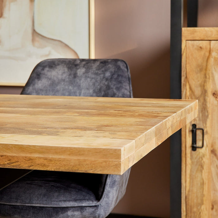 Eetkamertafel Denver Naturel - 180cm |  Recht