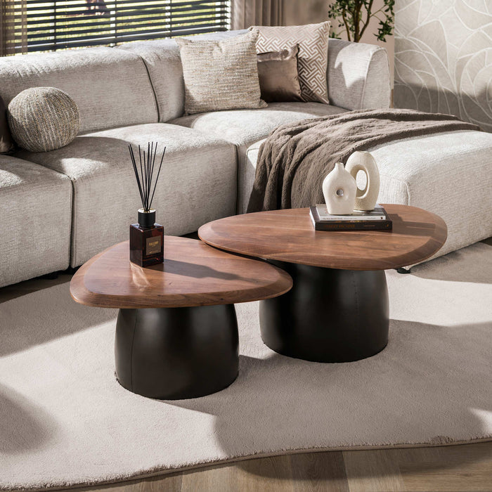 Salontafel Melta Set van 2 | Bruin