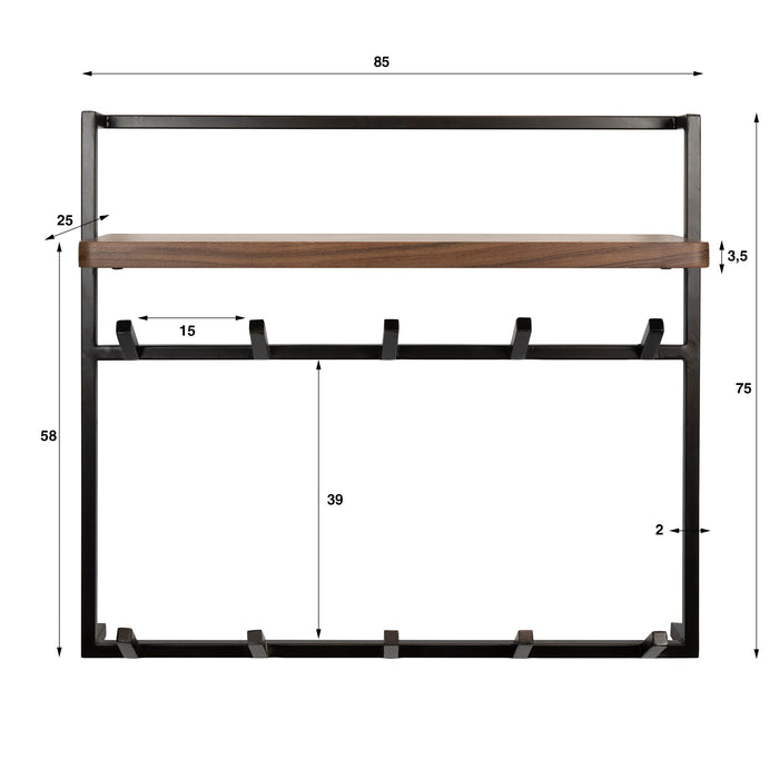 Kapstok Air Pure | Bruin 2x5