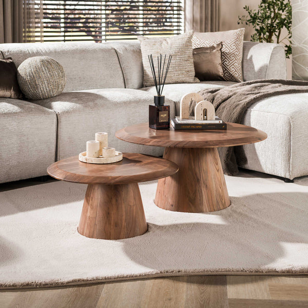 Salontafel Rona set van 2 | Brown