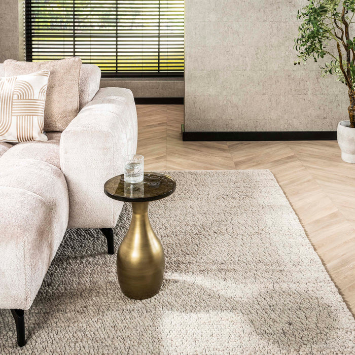 Bijzettafel Eclipse Drop | Antiek Goud Ø30cm