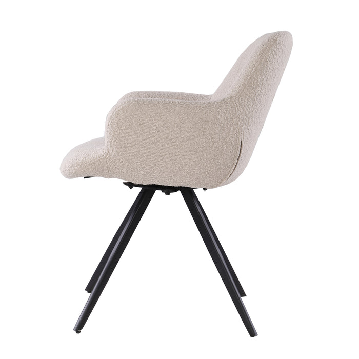 Eetkamerstoel Doreen Boucle | Beige