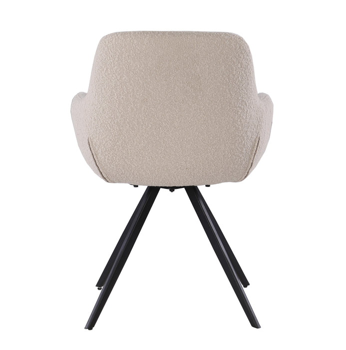 Eetkamerstoel Doreen Boucle | Beige