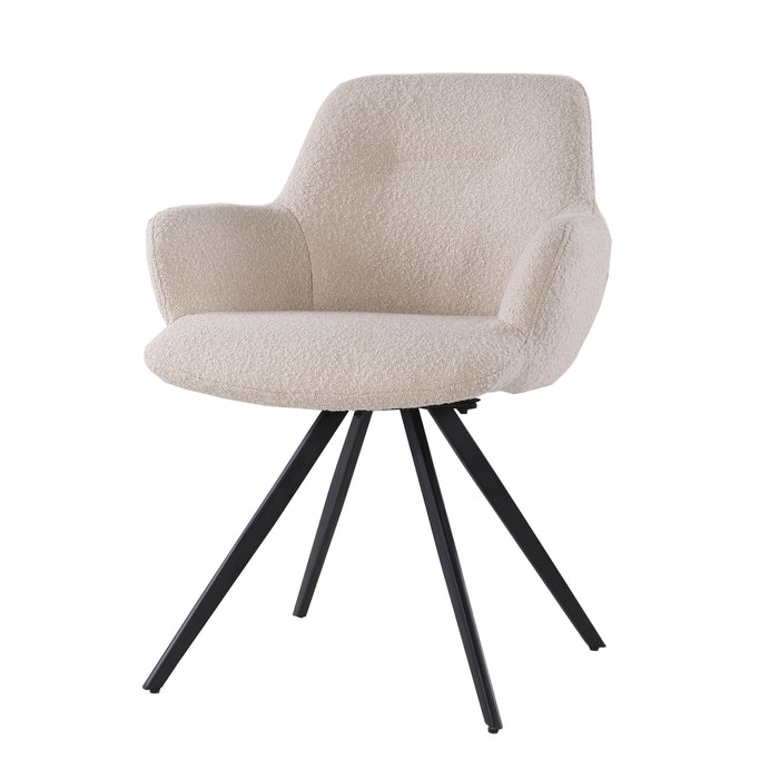 Eetkamerstoel Doreen Boucle | Beige