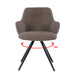 Eetkamerstoel Doreen Boucle | Bruin