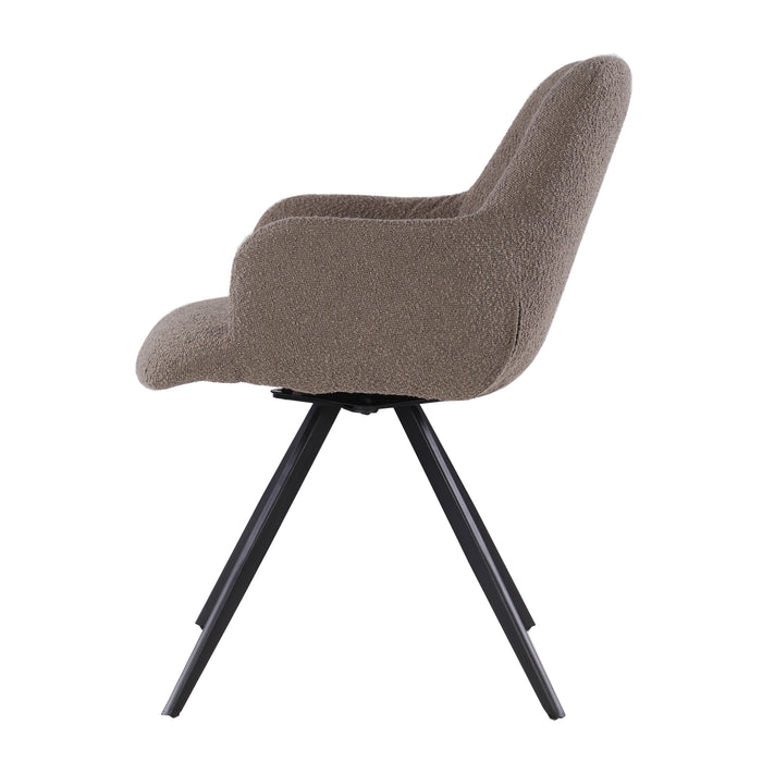 Eetkamerstoel Doreen Boucle | Bruin
