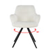 Eetkamerstoel Doreen Boucle | Wit