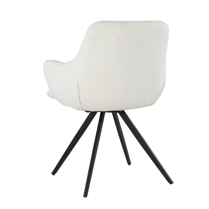 Eetkamerstoel Doreen Boucle | Wit