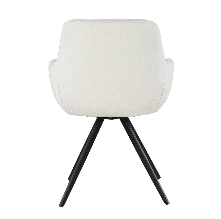 Eetkamerstoel Doreen Boucle | Wit