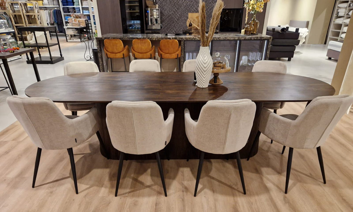 Eettafel Salvator Walnut - 300cm | Ovaal