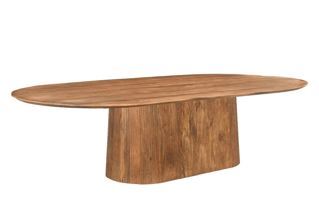 Eettafel Salvator Lichtbruin - 300cm | Ovaal